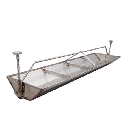 (English) 1509570 Drink + feed trough st steel 100cm 12.8L